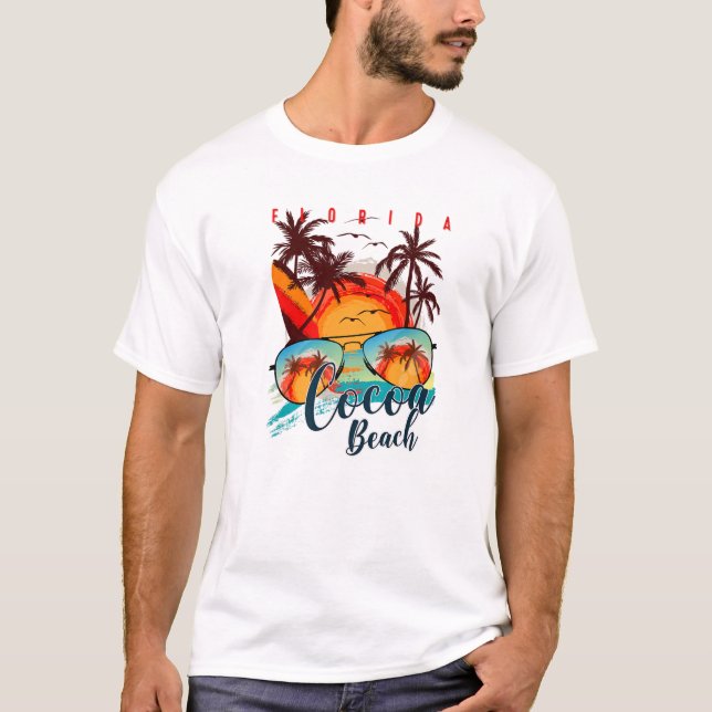 Cocoa Beach Fl. Sommerurlaub - Florida Bea T-Shirt (Vorderseite)