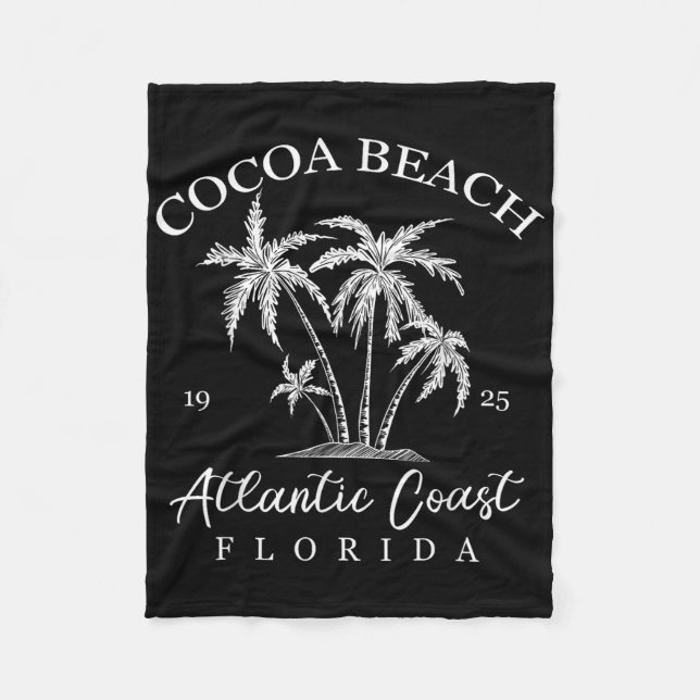 Cocoa Beach, Florida Beach Design Tribal Turtle Gi Fleecedecke (Vorderseite)