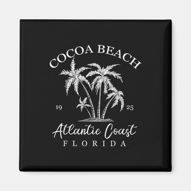 Cocoa Beach, Florida Beach Design Tribal Turtle Gi Magnet (Vorne)