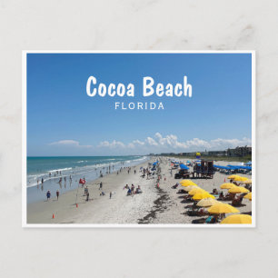Cocoa Beach, Florida Beach Foto Postkarte