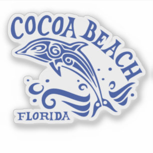 Cocoa Beach Florida mit Dolphin Aufkleber