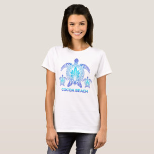 Cocoa Beach Florida Ocean Blue Sea Turtle Souvenir T-Shirt