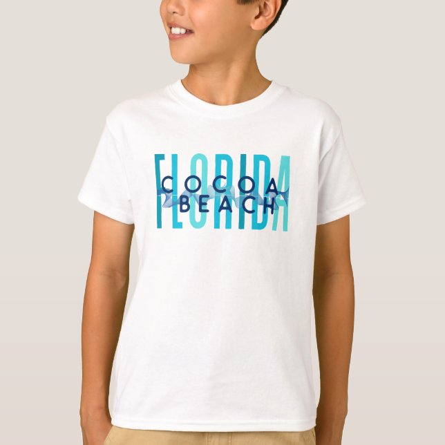 Cocoa Beach Florida (Ocean Waves) T-Shirt (Vorderseite)