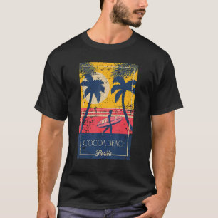Cocoa Beach Florida Retro Surfer gestört Design T-Shirt