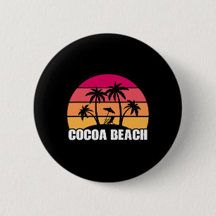 Cocoa Beach Florida Urlaubs-Souvenir für Männer Fr Button