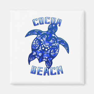 Cocoa Beach Florida Vacation Tribal Turtle Magnet