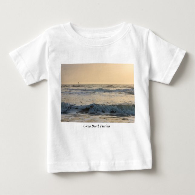 Cocoa Beach Paddleboarding Baby T-shirt (Vorderseite)