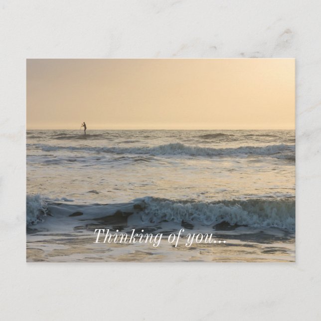 Cocoa Beach Paddleboarding Postkarte (Vorderseite)