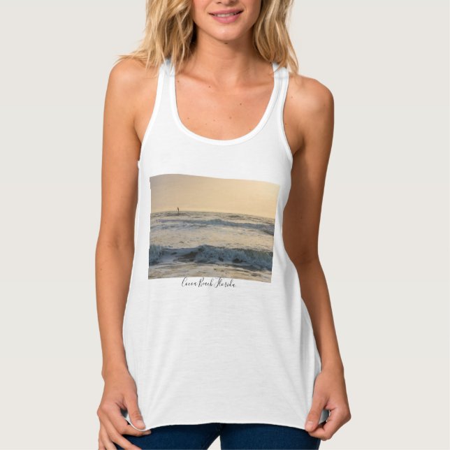 Cocoa Beach Paddleboarding Tank Top (Vorderseite)