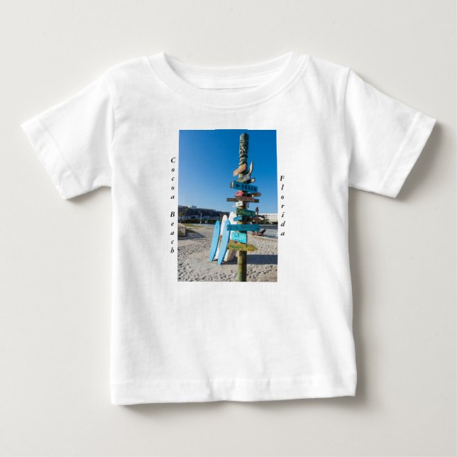 Cocoa Beach Tiki Totem Baby T-shirt (Vorderseite)