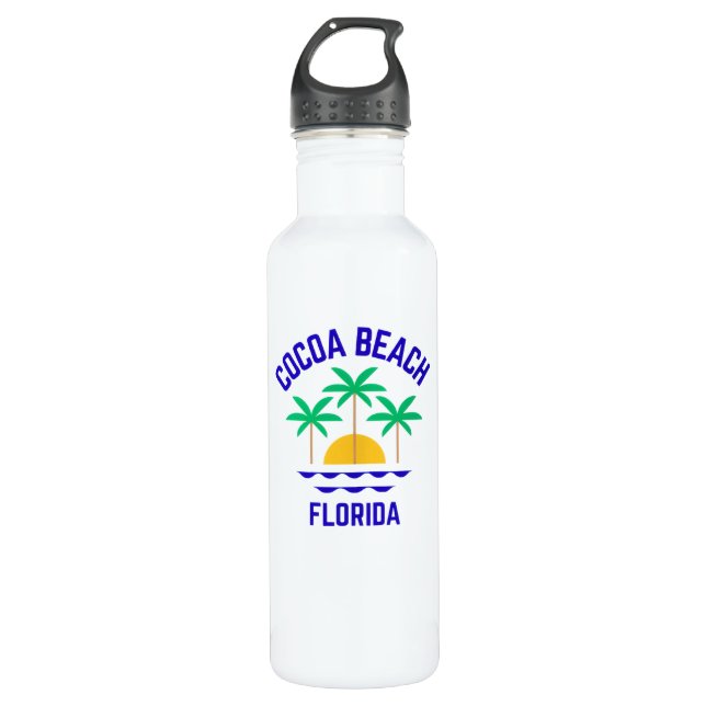 Cocoa Beach Water Bottle Edelstahlflasche (Vorderseite)