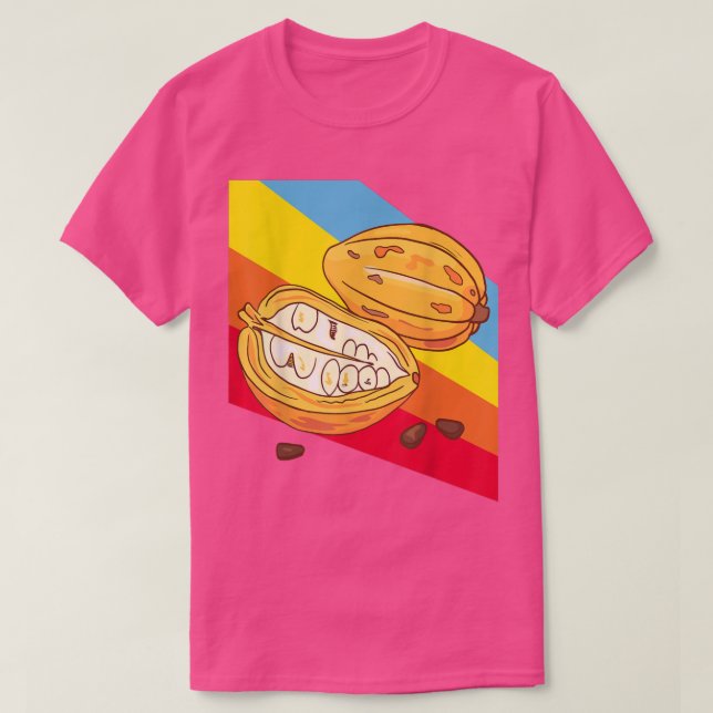 Cocoa bean Chocolate Sweets Candy 421 T-Shirt (Design vorne)