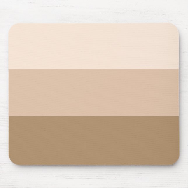 Cocoa Brown Ombre Streifen Mousepad (Vorne)