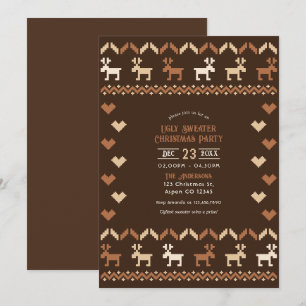 Cocoa & Cinnamon Ugly Sweater Weihnachts-Party Einladung