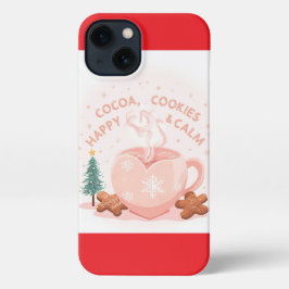 Cocoa, Cookies & Calm – Pastel Christmas CoT-Shirt iPhone 13 Hülle