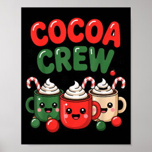 Cocoa Crew Weihnachts-Heiße-Schokolade-Pyjamas für Poster
