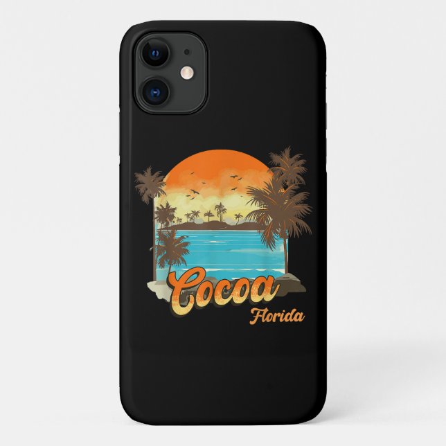Cocoa Florida Beach Sommerferien Palm Sunset Case-Mate iPhone Hülle (Rückseite)
