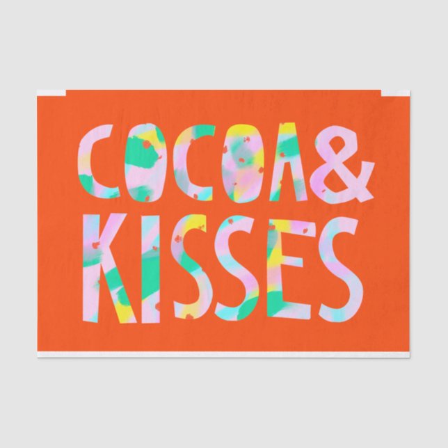Cocoa & Kisses Seidenpapier (Vorderseite)