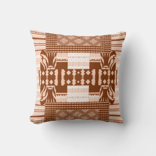 Cocoa-Mosaik – Braun getönte und cremefarbene geom Kissen