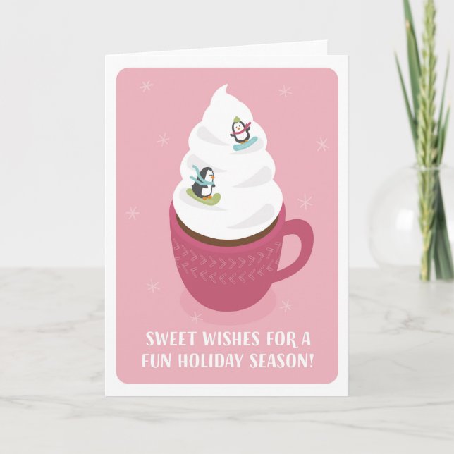 Cocoa Mountain Holiday Card (blank inside) Karte (Vorderseite)