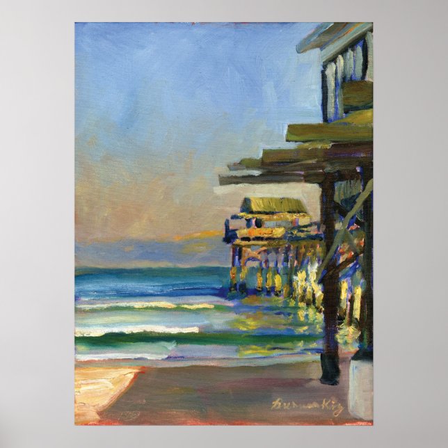 Cocoa Pier Print Poster (Vorne)