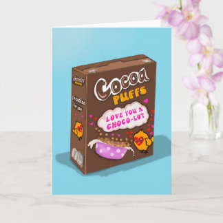 Cocoa Puffs pun Valentine's Day Card Karte