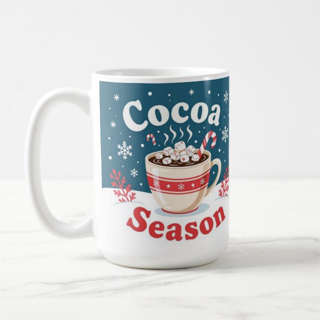 Cocoa season merry christmas kaffeetasse (Links)