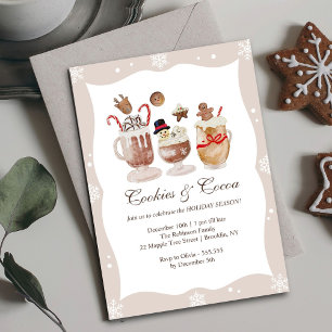Cocoa und Cookies Weihnachtsfeier Einladung