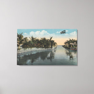Cocoanut Waldung, Florida - Anwesen-Kanal Curtis Leinwanddruck