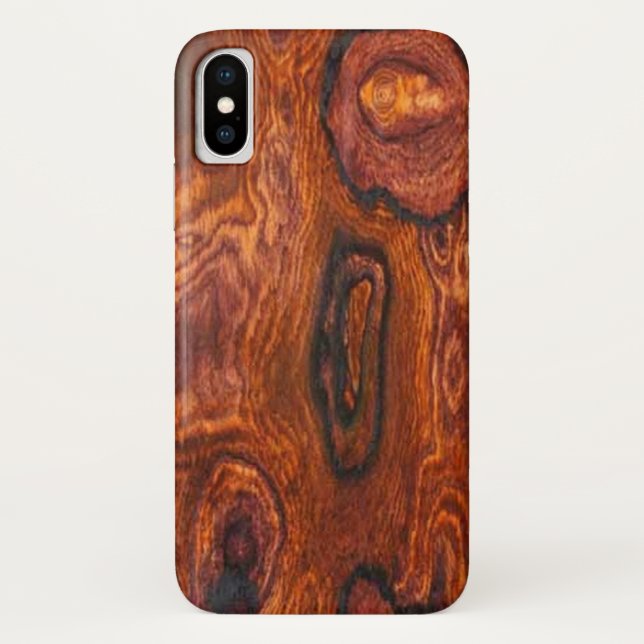 Cocobolo (Holz) fertig Case-Mate iPhone Hülle (Rückseite)