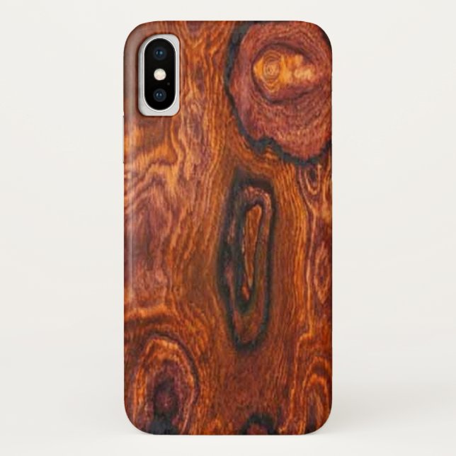 Cocobolo (Holz) fertig Case-Mate iPhone Hülle (Rückseite)