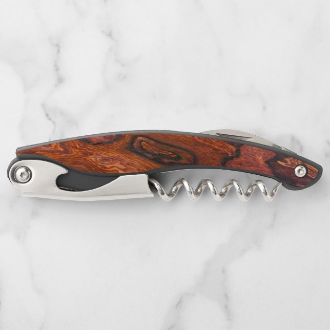 Cocobolo (Holz)-Imitate beenden Kellnermesser (Vorderseite)
