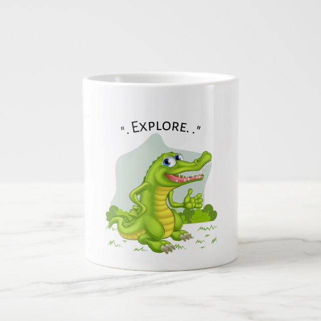 Cocodrille explorer Jumbo-Tasse (Vorderseite)