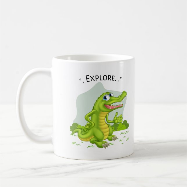 Cocodrille explorer kaffeetasse (Links)