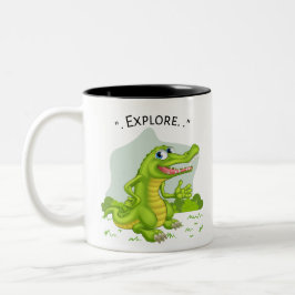 Cocodrille explorer zweifarbige tasse