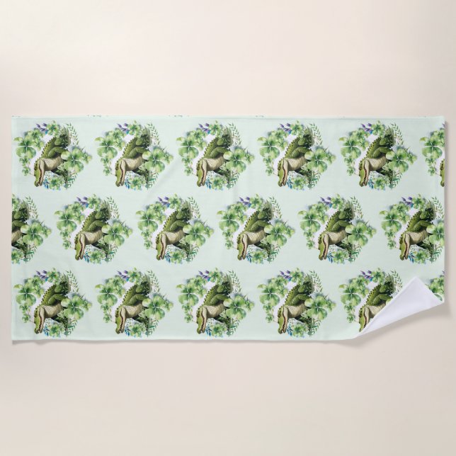 cocodrille  strandtuch (Vorderseite)