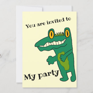 Cocodrilo Party Einladung