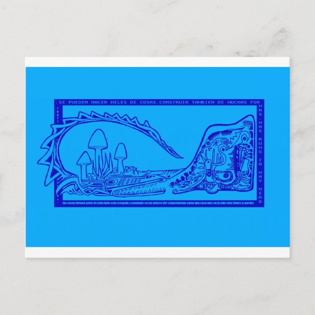 Cocodrilo Postkarte (Vorderseite)