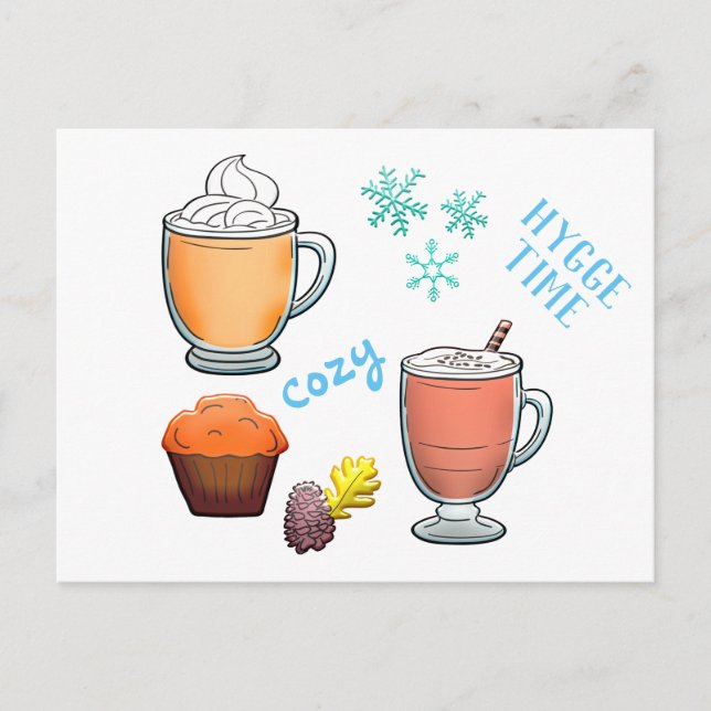 Cocoffee Cosy Winter Hyge Time Postkarte (Vorderseite)