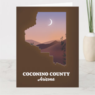 Coconino Landkreis Arizona Karte. Karte