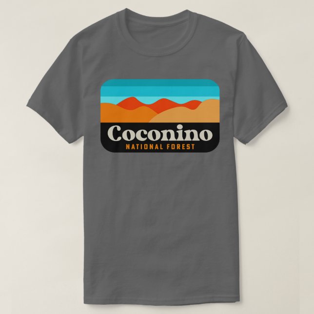 Coconino National Forest Arizona Flagstaff Camping T-Shirt (Design vorne)