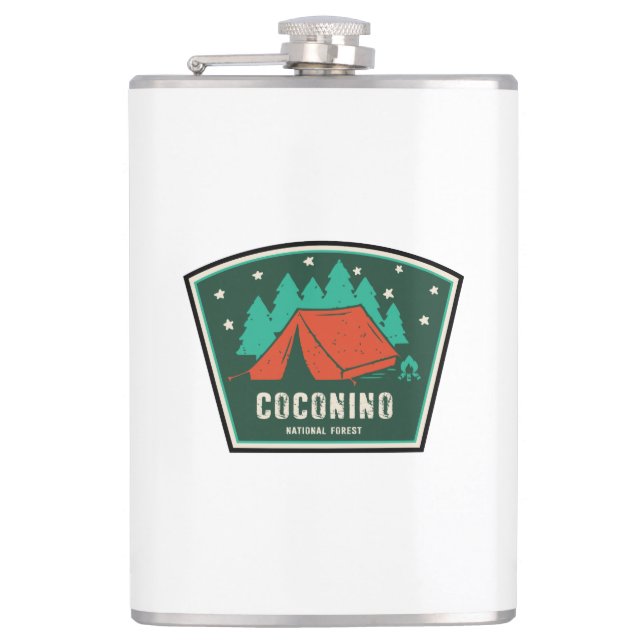 Coconino National Forest Camping Flachmann (Vorderseite)