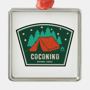 Coconino National Forest Camping Ornament Aus Metall