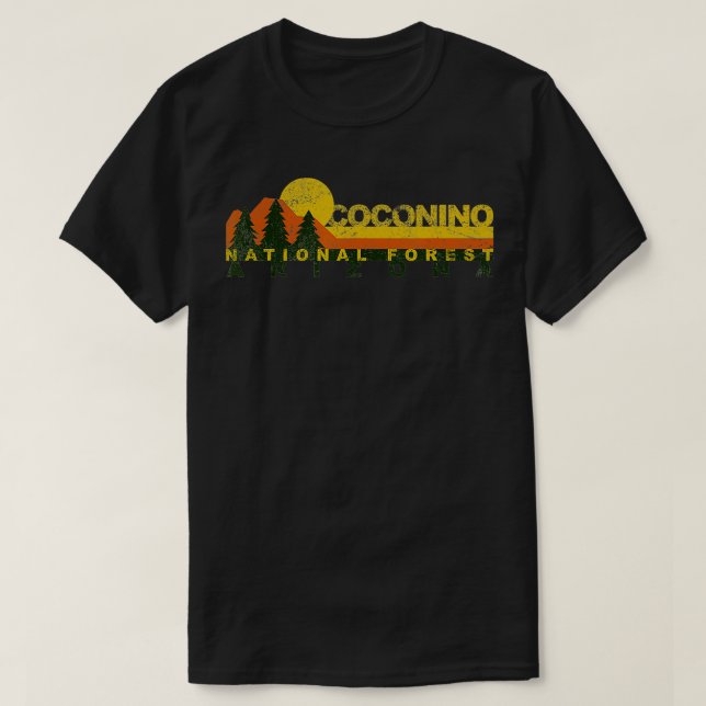 Coconino National Forest Vintag Retro T-Shirt (Design vorne)