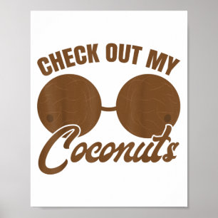 Coconut Bra Adult Karo Out My Coconuts Muschel Bra Poster