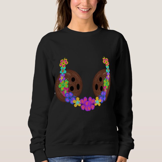 Coconut Bra Bikini Brassiere Brassiere Blume Chain Sweatshirt (Vorderseite)