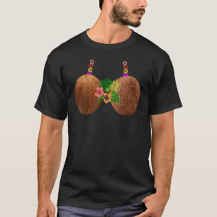 Coconut Bra Hawaii Luau Kostüm T-Shirt