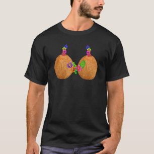 Coconut Bra Hawaii Luau Kostüm T-Shirt