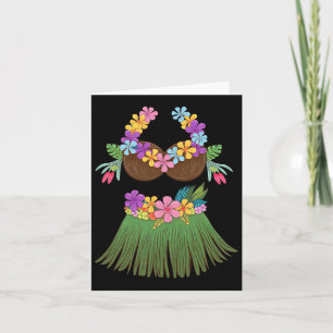 Coconut Bra Lei Blume Gr Rock Hula Party Hallow Karte
