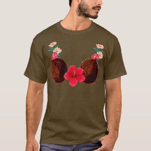 Coconut Bra - Lei - Sommerkostüm - Hawaiianische H T-Shirt